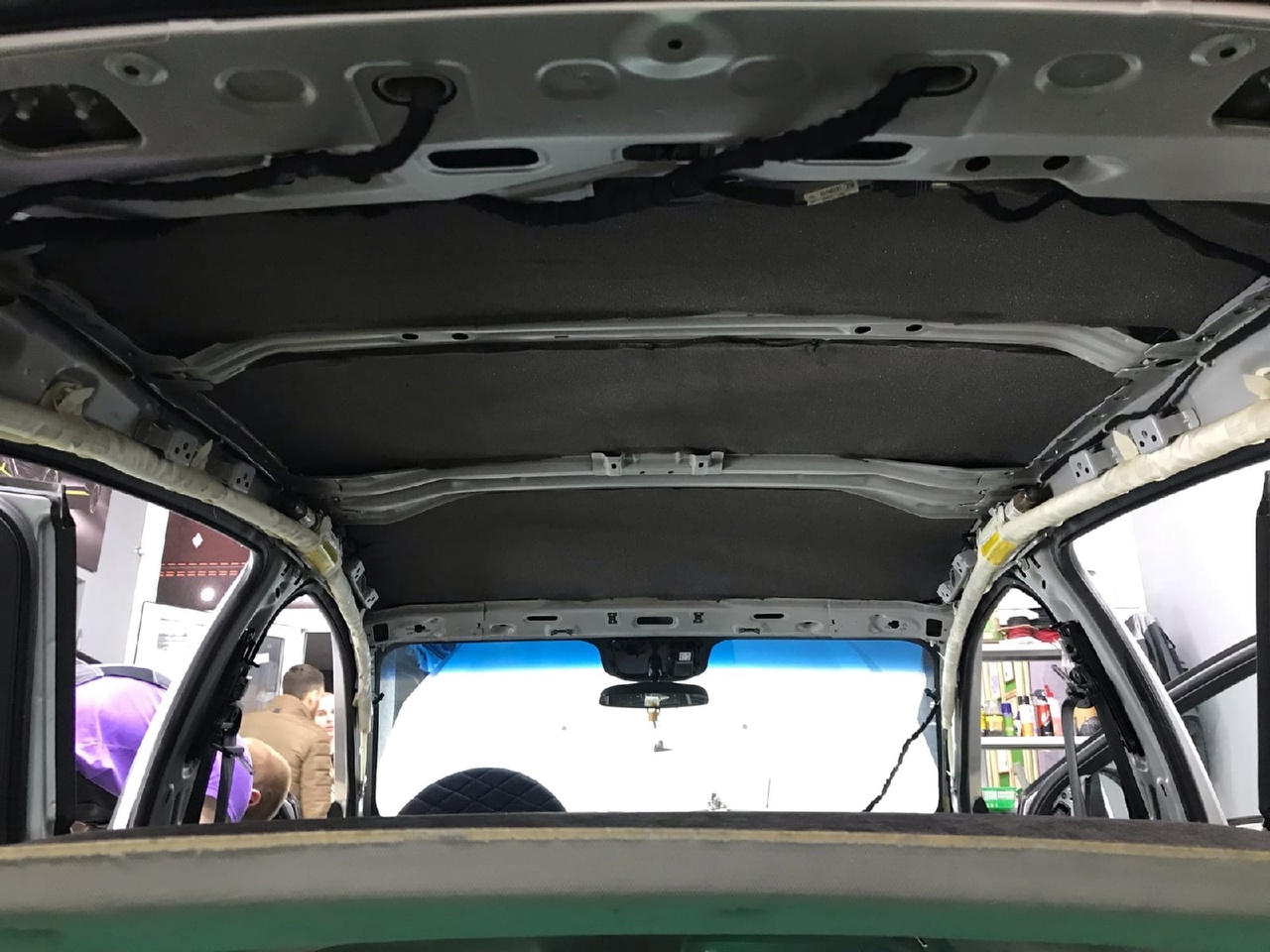 Шумоизоляция Chevrolet Cruze Крыша 3 слой шумопоглотитель