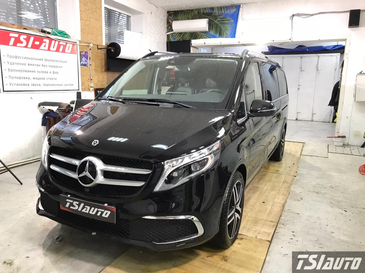 Правильная шумоизоляция Mercedes V-class (W447) в Алматы 